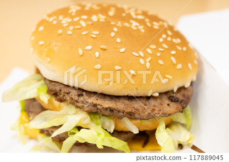Delicious hamburgers Delicious hamburgers 117889045