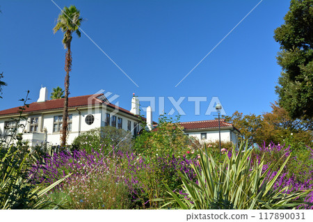 可以看到橫濱·港口的山公園 117890031