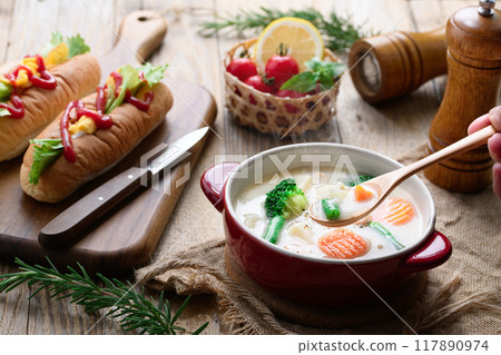 Cream stew (white stew) Cream stew (white stew) 117890974