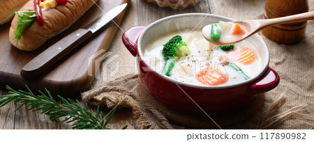 奶油燉菜（白燉菜） 117890982