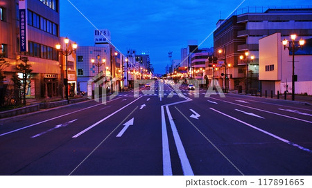 釧路市北大通夜景 117891665