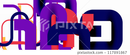 Wave lines minimal abstract background Wave lines minimal abstract background 117891867