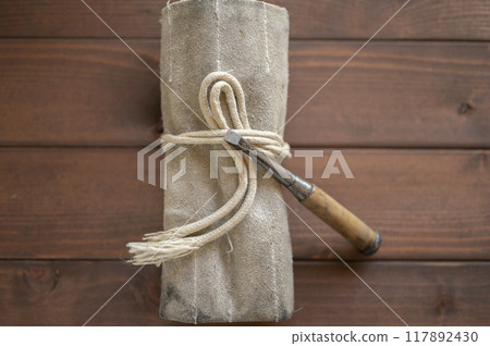 A well-used chisel case A well-used chisel case 117892430