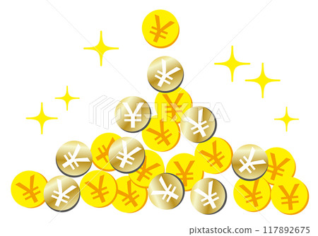 金錢（日圓）快速累積的插圖 117892675