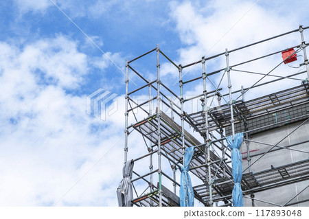 腳手架青空 腳手架青空 117893048