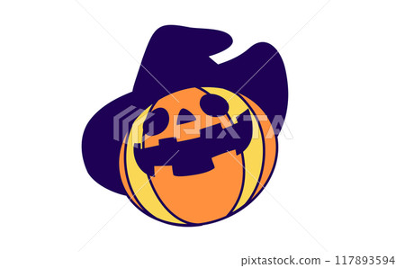 Halloween ghost (Jack-o'-lantern) 117893594