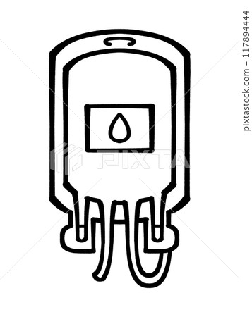 Illustration material of blood bags for infusion and transfusion Illustration material of blood bags for infusion and transfusion 117894444
