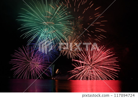 Fireworks Festival, Sea of Japan, Kasumi, July Fireworks Festival, Sea of Japan, Kasumi, July 117894724