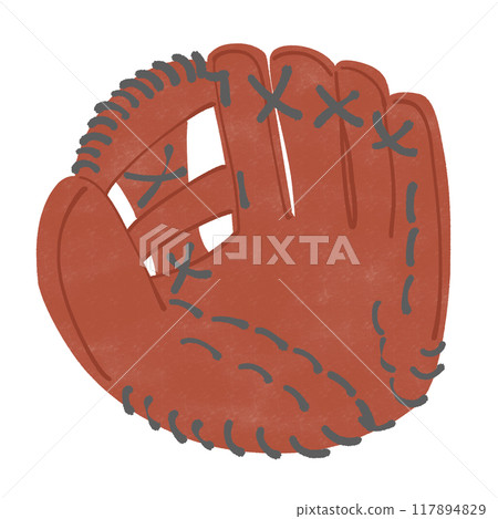 棒球手套的插圖 棒球手套的插圖 117894829