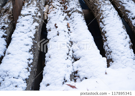 輕井澤十二月雪景 117895341