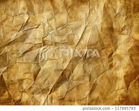 Crumpled and Aged Paper Texture Crumpled and Aged Paper Texture 117895793