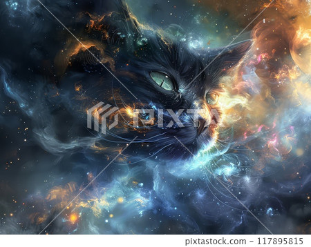 A Feline Nebula in a Cosmic Tapestry 117895815