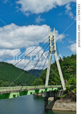 Bridge over Lake Otomizu 117896101
