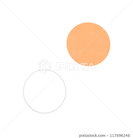 橙色和白色乒乓球的插圖 橙色和白色乒乓球的插圖 117896248