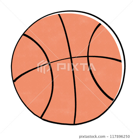 籃球插圖 籃球插圖 117896250