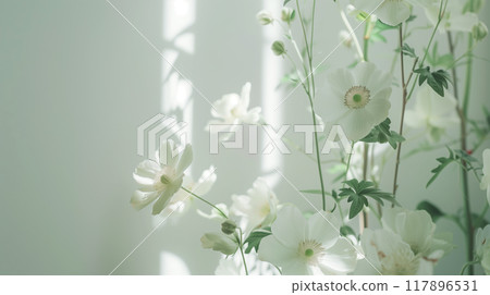 Floral background material (Generative AI) 117896531