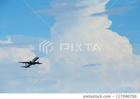 airplane taking off airplane taking off 117896788