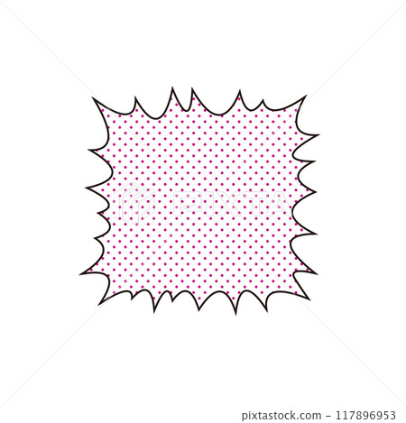 Explosion type speech bubble Explosion type speech bubble 117896953