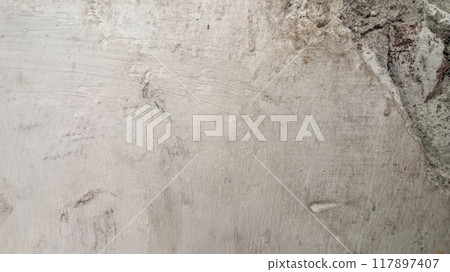 concrete wall with a plaster 117897407