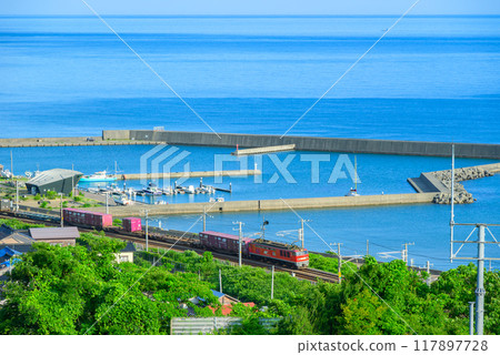 【JR貨運】夏季的日本海【上越市】 【JR貨運】夏季的日本海【上越市】 117897728