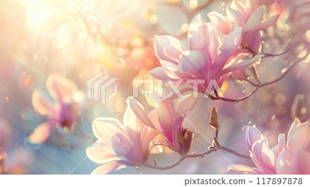 Magnolias Dance in Golden Sunlight Magnolias Dance in Golden Sunlight 117897878