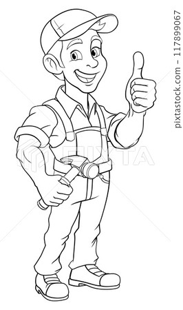 Hammer Carpenter Construction Builder Handyman Hammer Carpenter Construction Builder Handyman 117899067