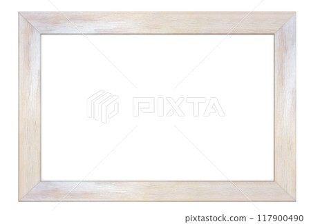 Rectangular white painted antique style wooden photo frame 117900490