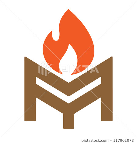 A colorful fire vector image designed for multipurpose use. Its clean, minimalistic design makes it versatile for various applications, including logos, icons, and graphic designs A colorful fire vector image designed for multipurpose use. Its clean, minimalistic design makes it versatile for various applications, including logos, icons, and graphic designs 117901078