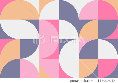 Geometry Abstract Circle Pattern Retro Texture background 117902012