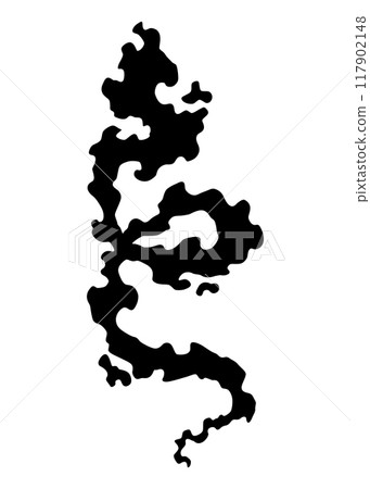 Smoke cloud black icon silhouette. Vector special effect of puff or steam cloud. Fire blast, smog or fume. Dust or vapor template isolated on white. Cartoon design element of comic book 117902148