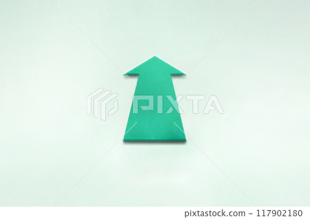 A white background with green masking tape in the middle 117902180