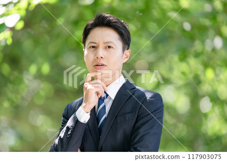商人麻煩新鮮綠色 117903075