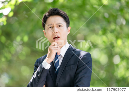 商人麻煩新鮮綠色 117903077