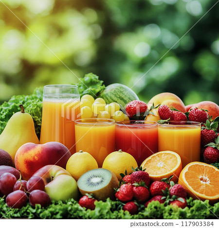 健康飲食習慣—鮮榨果汁 健康飲食習慣—鮮榨果汁 117903384