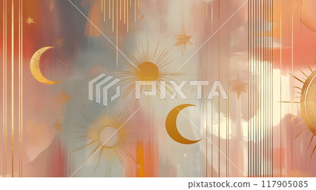 Abstractions and scenes on the theme of astrology 117905085