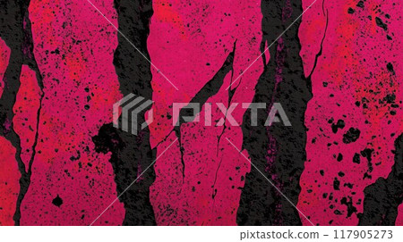 Pink and black cracked grunge texture 117905273