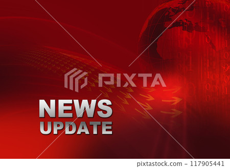 Graphical digital world news background concept series 1668 117905441