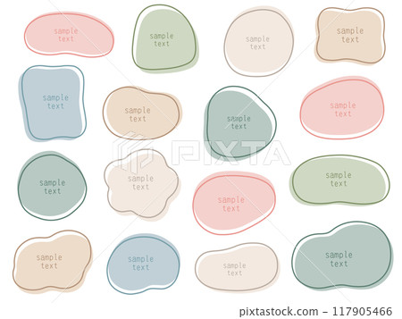 Vector illustration set of loose frames. Frames, ovals, lines, curves Vector illustration set of loose frames. Frames, ovals, lines, curves 117905466