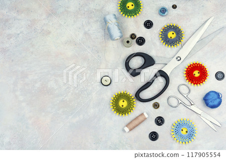 Sewing accessories, sewing supplies. Sewing accessories, sewing supplies. 117905554