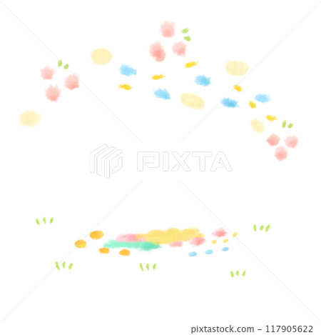 Colorful small spring flower frame Colorful small spring flower frame 117905622