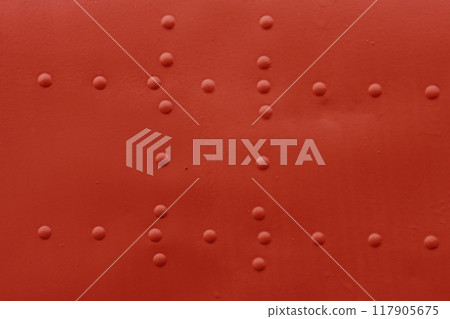 Abstract background made of sheet metal with rivets. Abstract background made of sheet metal with rivets. 117905675