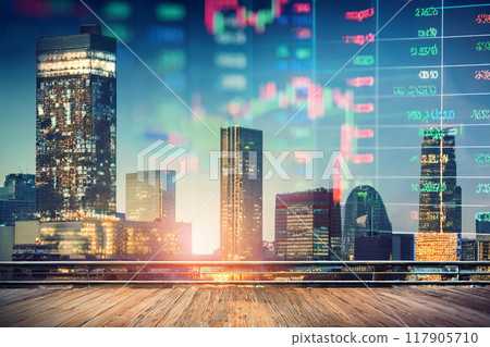 Stock market economic image 117905710