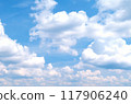 Clouds floating in the blue sky 117906240
