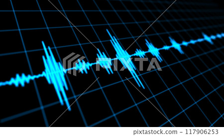Hologram music wave form Hologram music wave form 117906253
