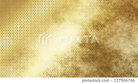 Golden Japanese pattern background 117906786