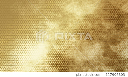 Golden Japanese pattern background Golden Japanese pattern background 117906803