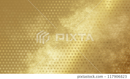 Golden Japanese pattern background Golden Japanese pattern background 117906823