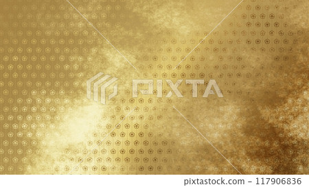 Golden Japanese pattern background Golden Japanese pattern background 117906836