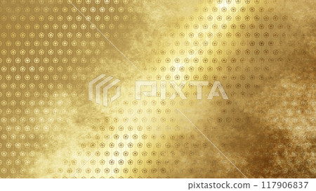 Golden Japanese pattern background Golden Japanese pattern background 117906837