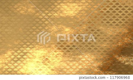 Golden Japanese pattern background Golden Japanese pattern background 117906968